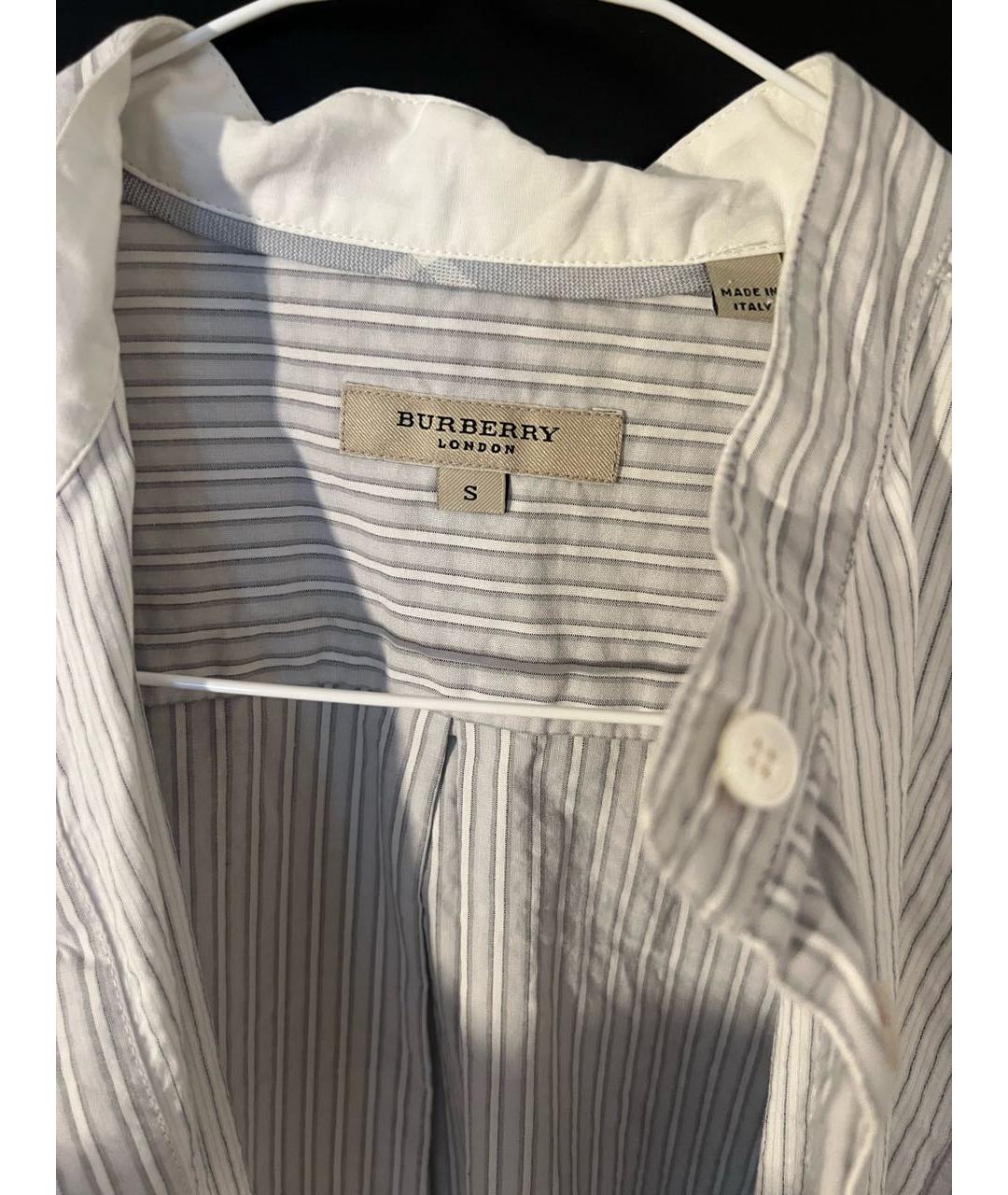 BURBERRY Белая хлопковая рубашка, фото 4
