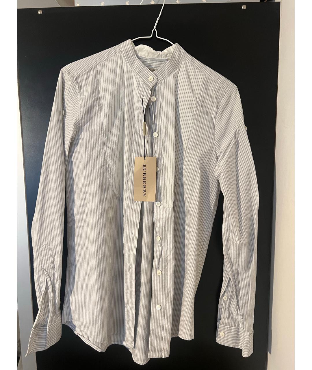 BURBERRY Белая хлопковая рубашка, фото 5