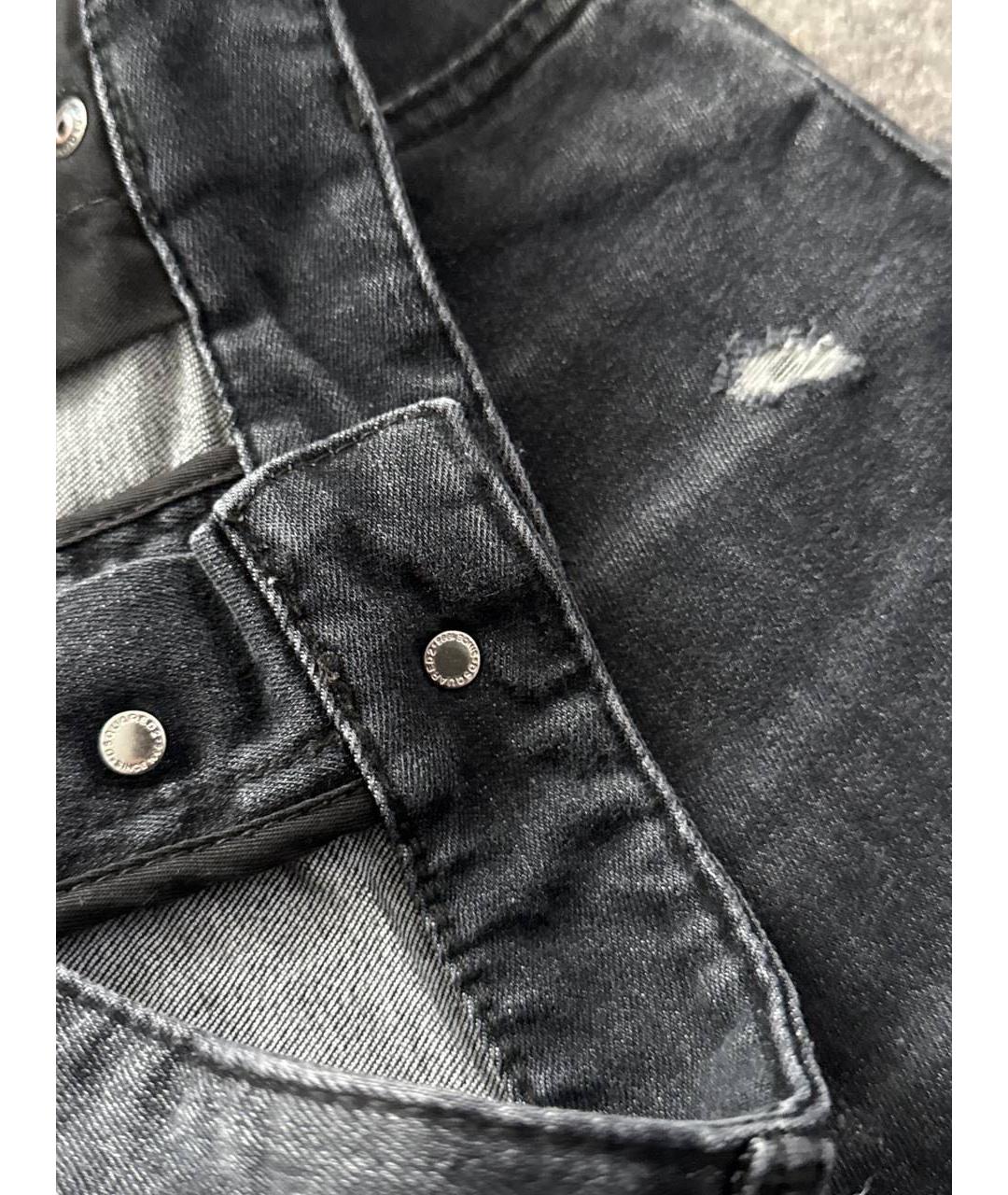 DSQUARED2 Черные хлопковые джинсы скинни, фото 4