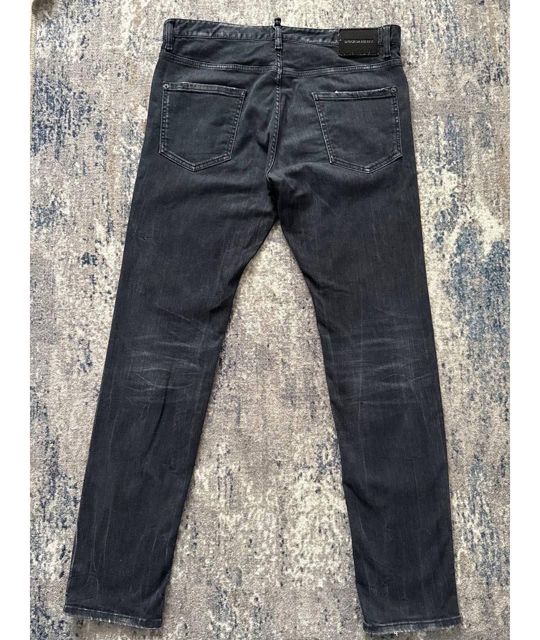 DSQUARED2 Черные хлопковые джинсы скинни, фото 2