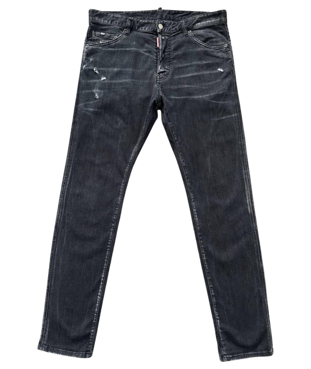 DSQUARED2 Черные хлопковые джинсы скинни, фото 1