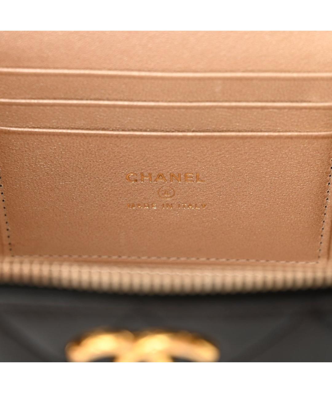 CHANEL Черная кожаная сумка через плечо, фото 4