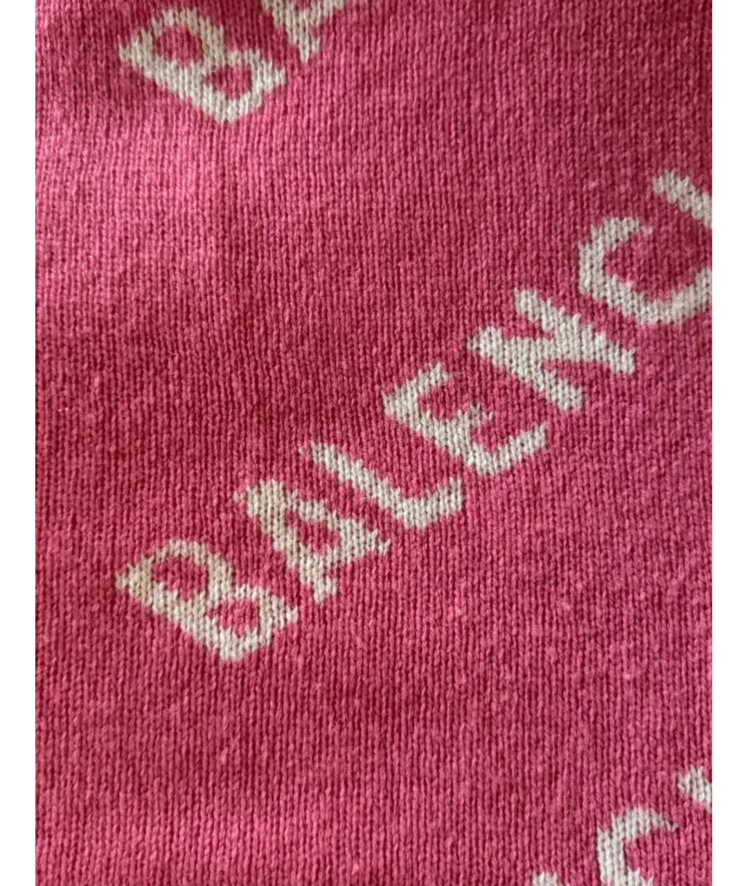 BALENCIAGA Розовый шерстяной джемпер / свитер, фото 4