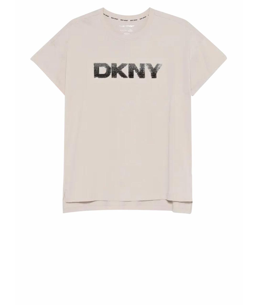 DKNY Розовая хлопковая футболка, фото 1