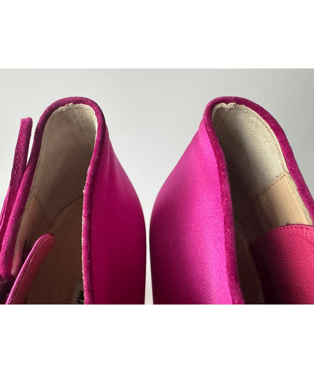 MANOLO BLAHNIK Розовые ботильоны, фото 9