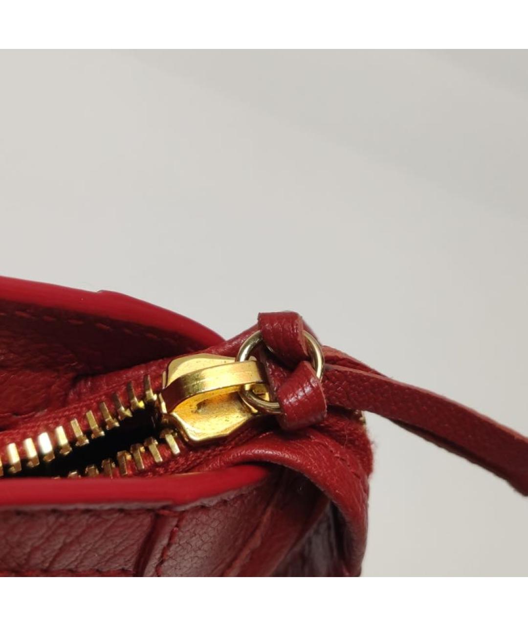 BALENCIAGA Красная кожаная сумка через плечо, фото 7