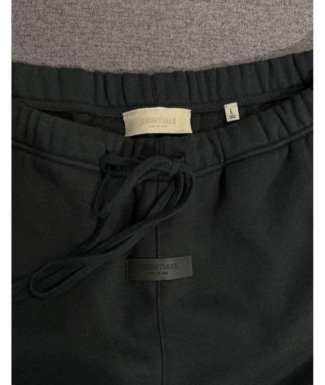 FEAR OF GOD ESSENTIALS Черные хлопковые шорты, фото 3