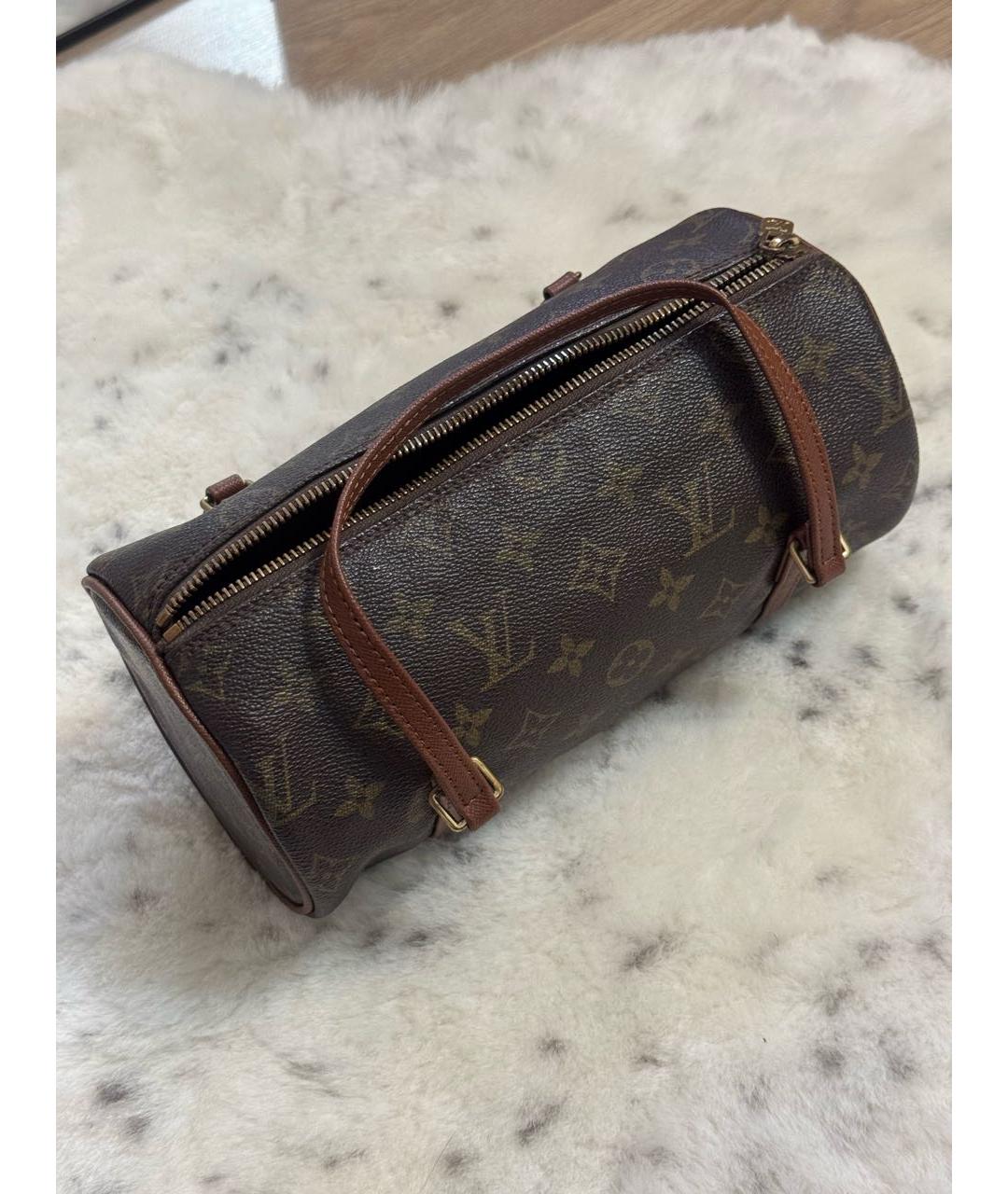 LOUIS VUITTON Коричневая сумка с короткими ручками, фото 2