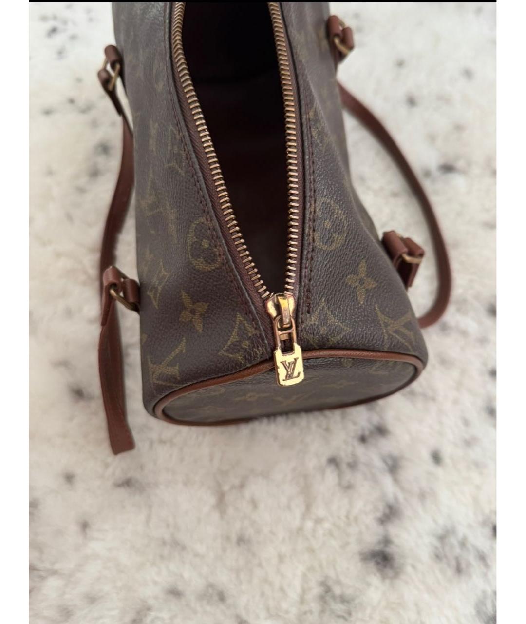 LOUIS VUITTON Коричневая сумка с короткими ручками, фото 4