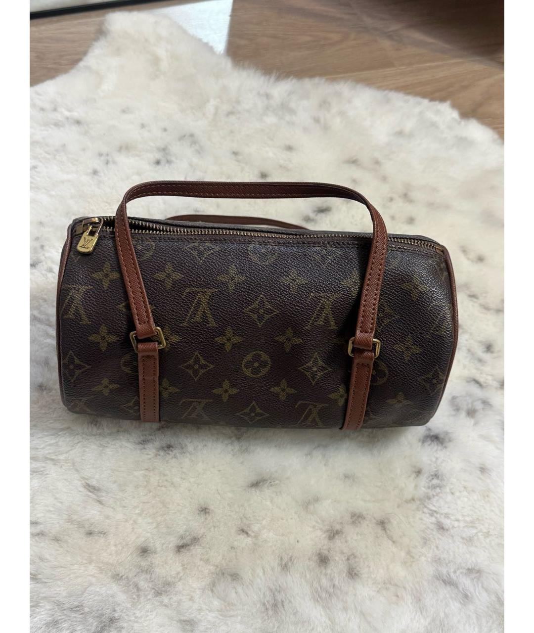 LOUIS VUITTON Коричневая сумка с короткими ручками, фото 9