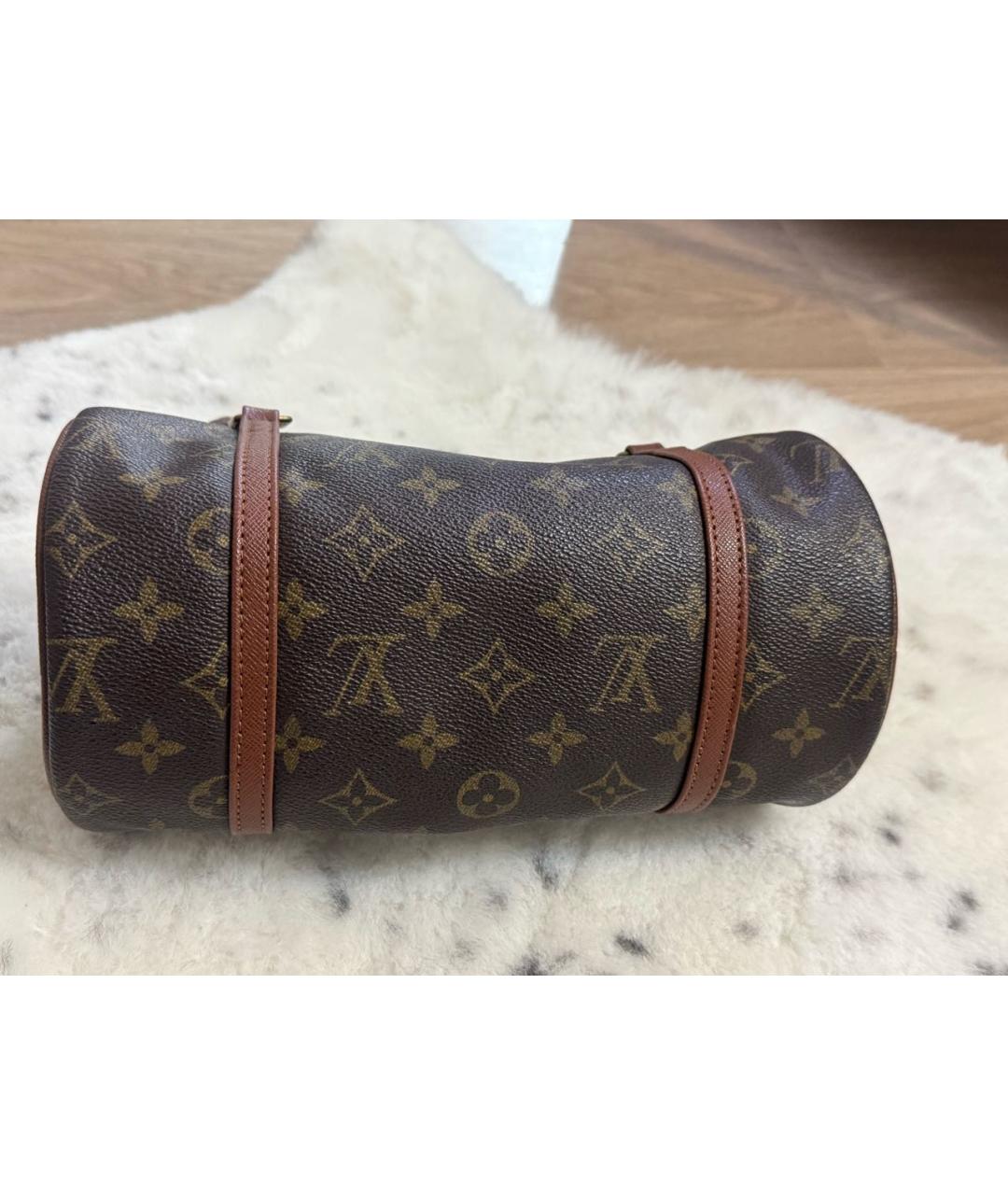 LOUIS VUITTON Коричневая сумка с короткими ручками, фото 3