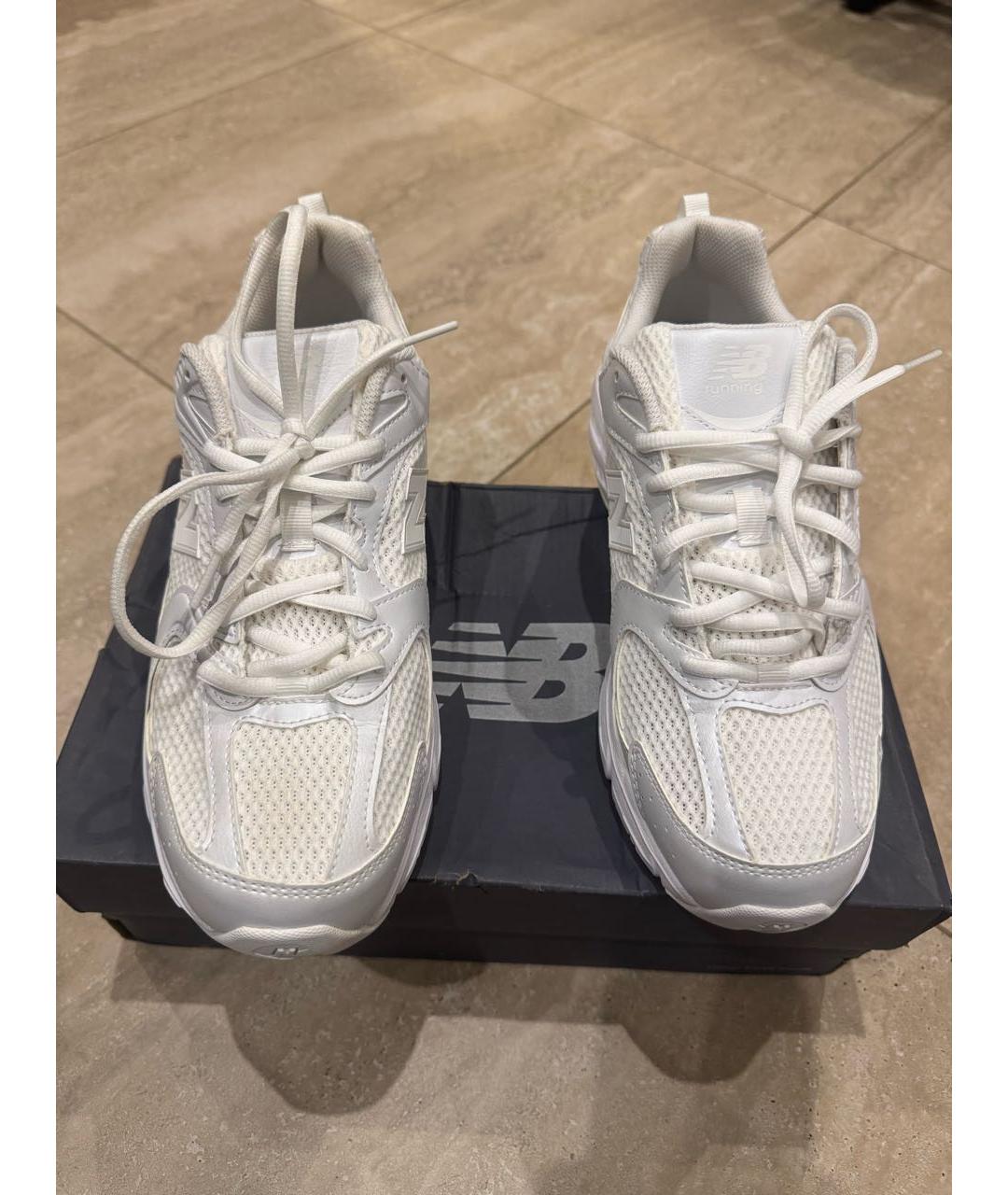 NEW BALANCE Белые низкие кроссовки / кеды, фото 3