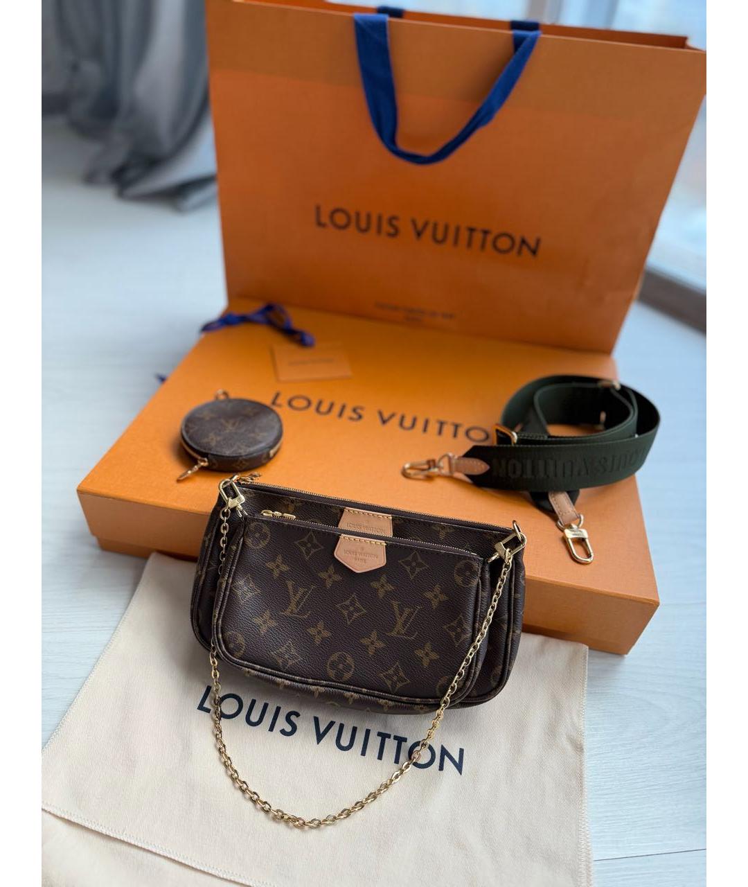 LOUIS VUITTON Коричневая сумка через плечо, фото 2