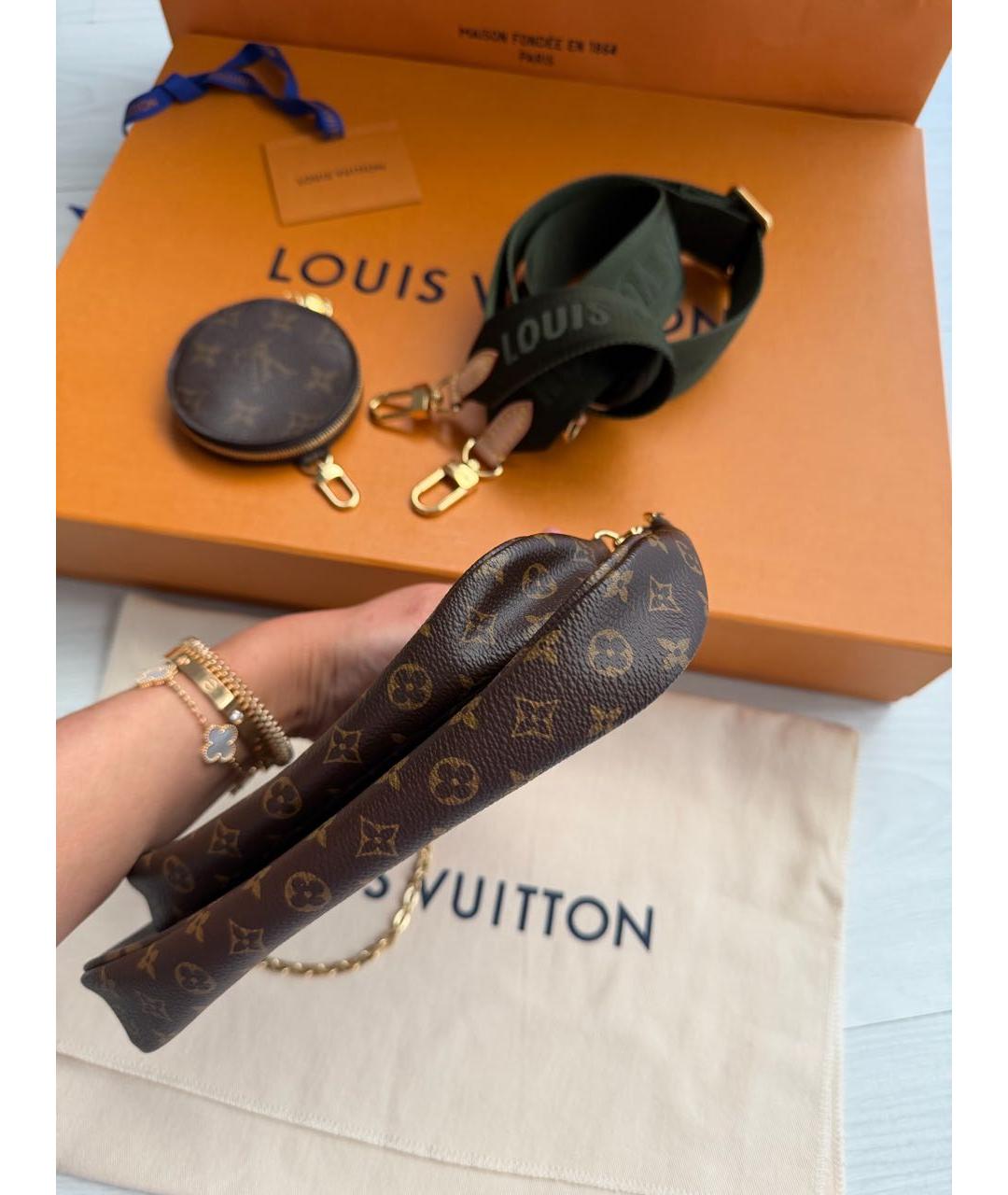 LOUIS VUITTON Коричневая сумка через плечо, фото 8