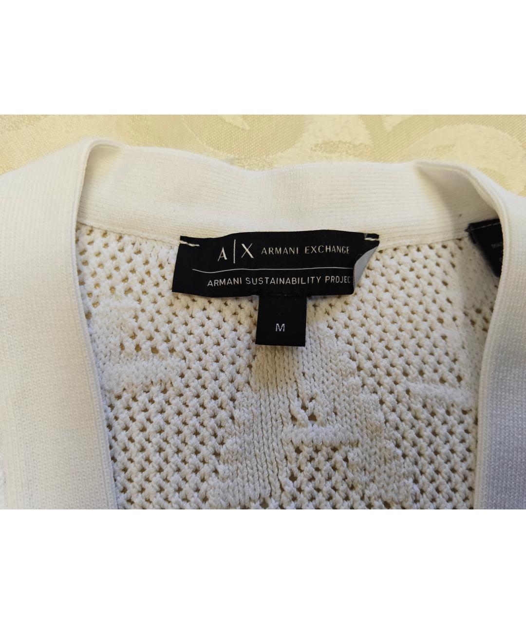 ARMANI EXCHANGE Белый вискозный кардиган, фото 3