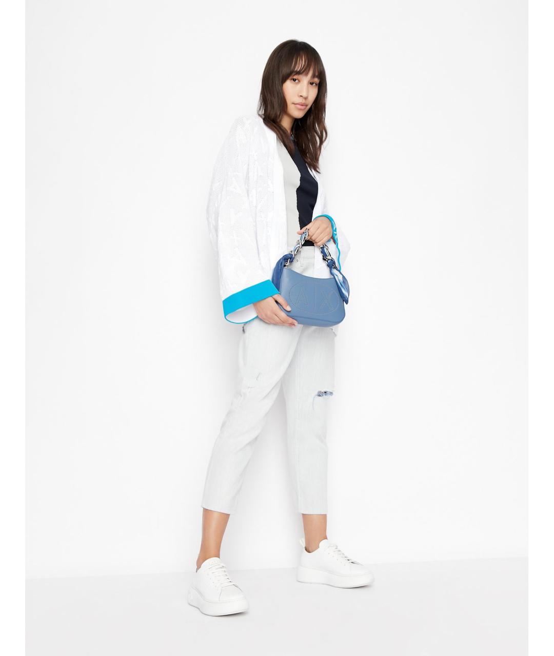 ARMANI EXCHANGE Белый вискозный кардиган, фото 8