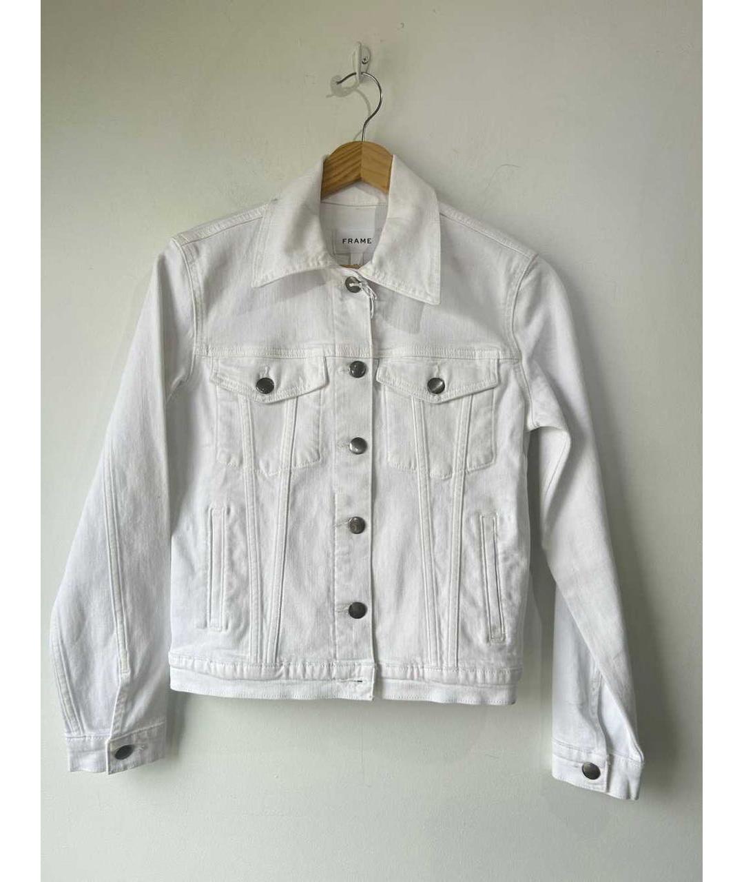 FRAME Белый деним жакет/пиджак, фото 8