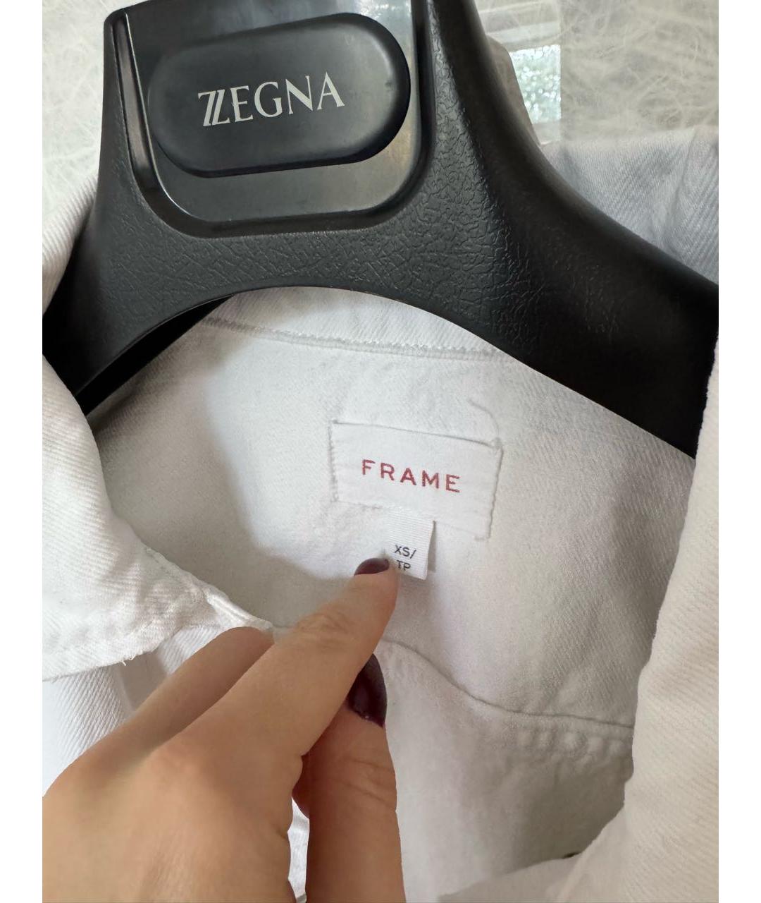 FRAME Белый деним жакет/пиджак, фото 5