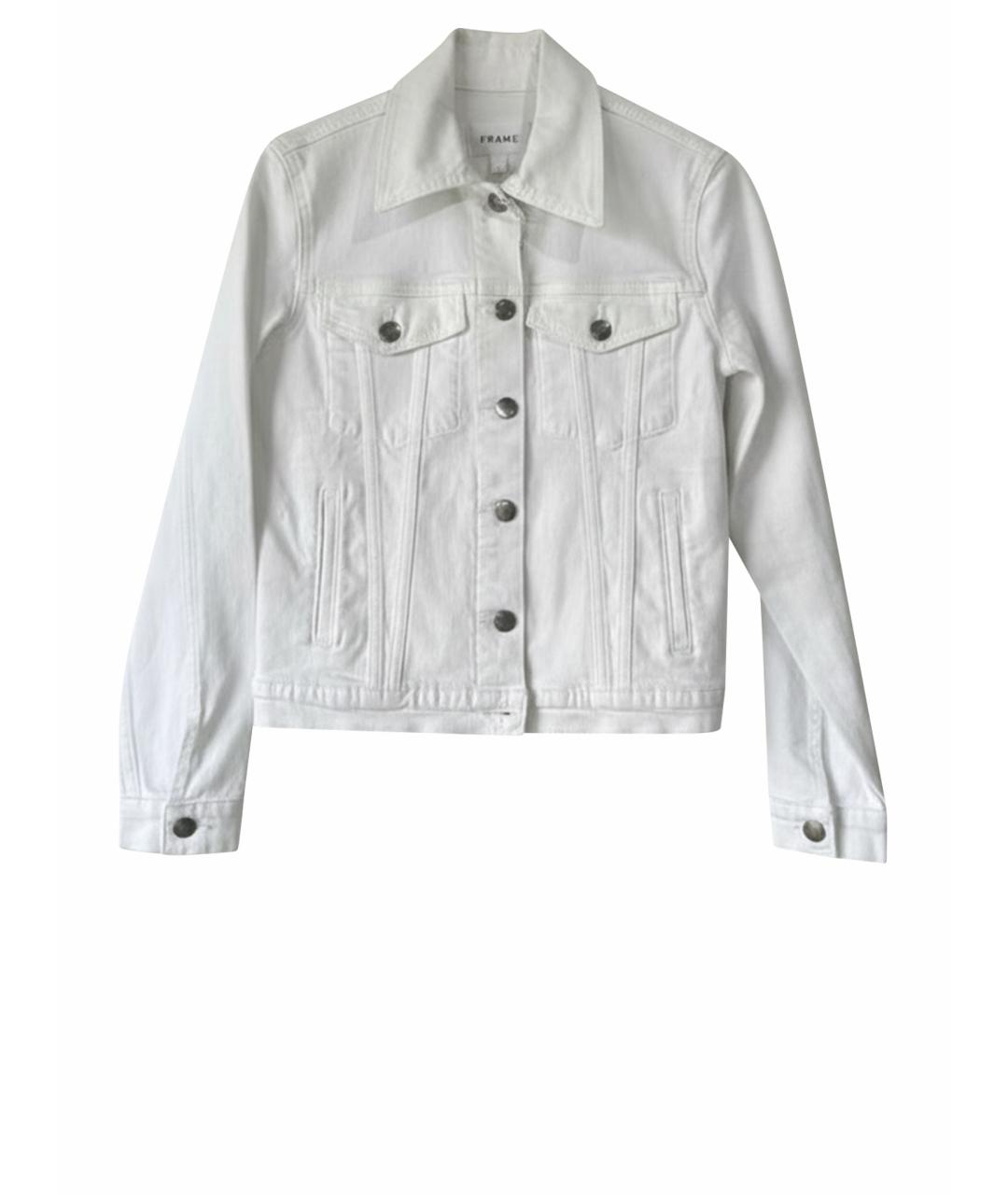 FRAME Белый деним жакет/пиджак, фото 1