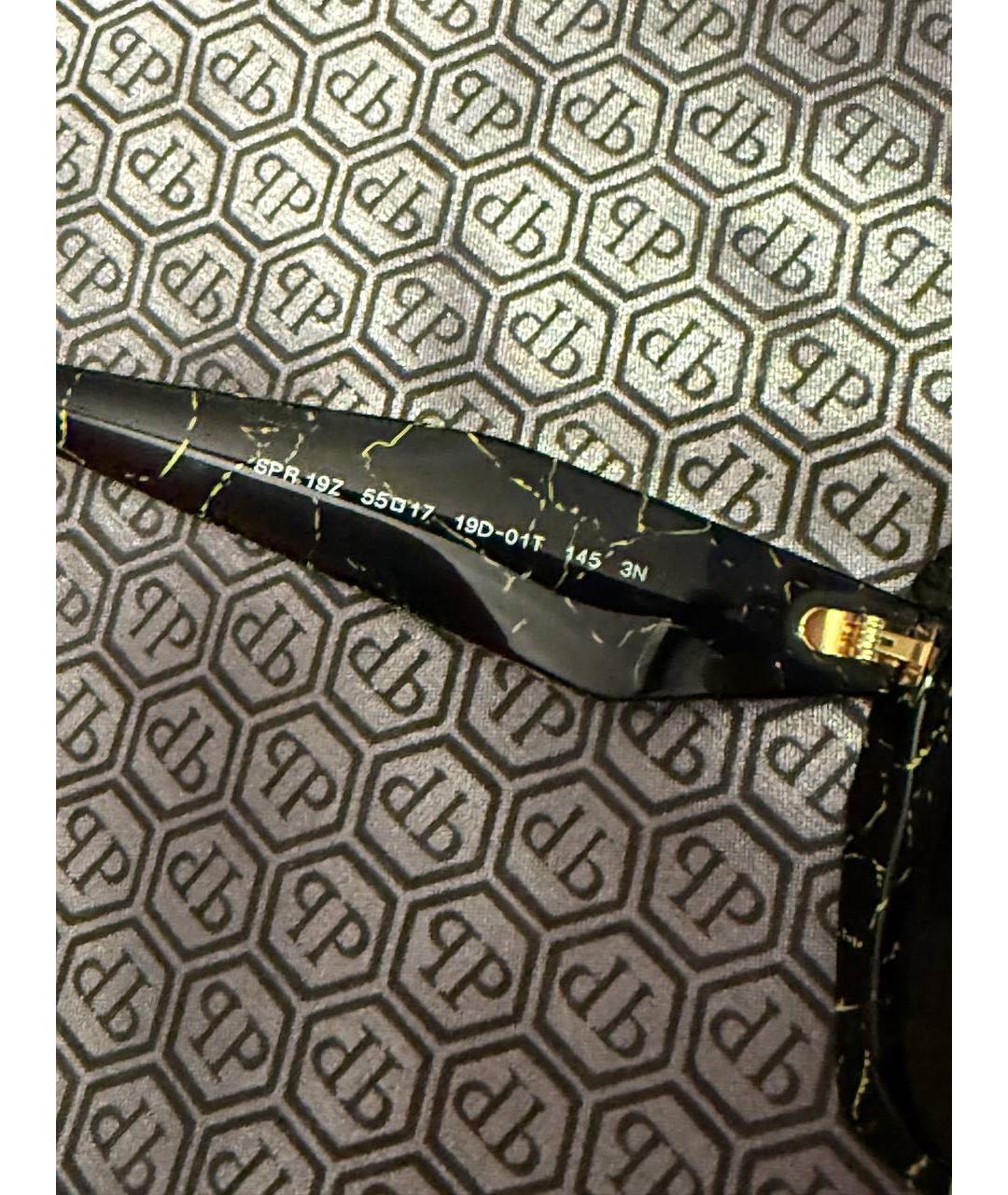 PRADA Черные пластиковые солнцезащитные очки, фото 5