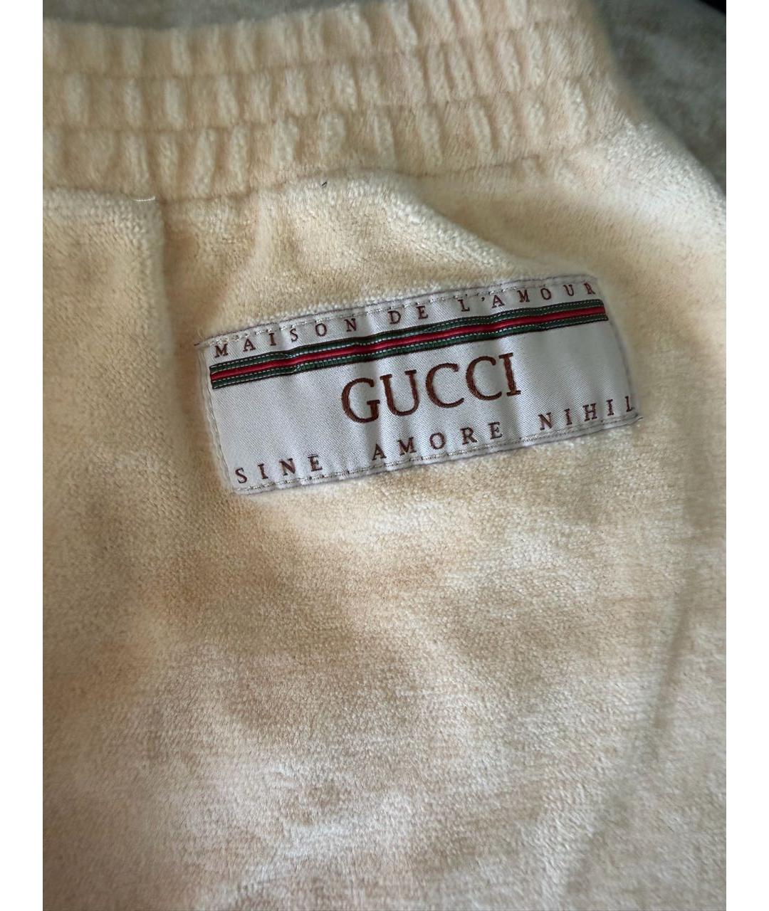 GUCCI KIDS Бежевый бархатный комплект, фото 8