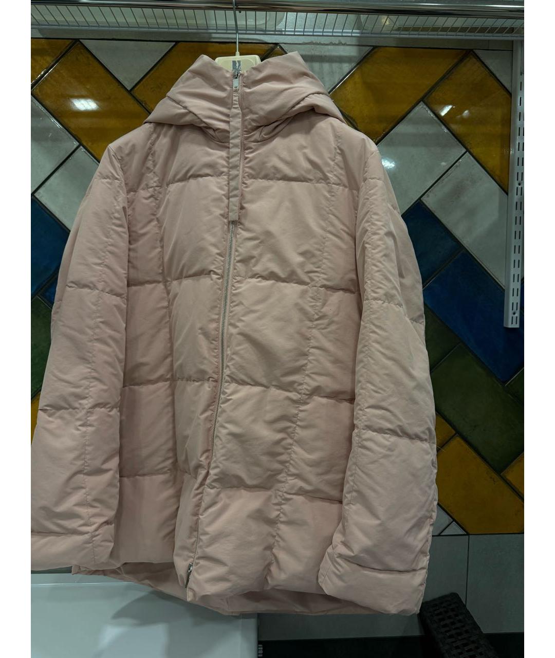 JIL SANDER Розовый хлопковый пуховик, фото 8