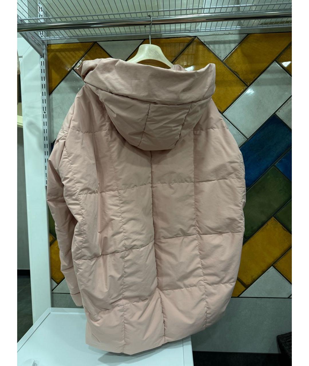 JIL SANDER Розовый хлопковый пуховик, фото 2