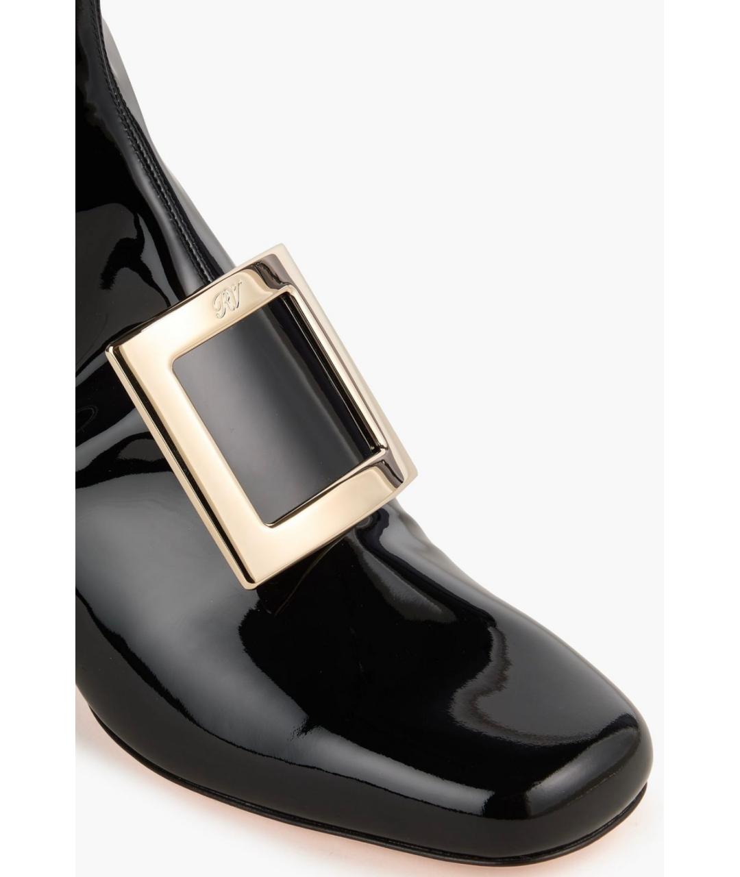 ROGER VIVIER Черные ботильоны из лакированной кожи, фото 3