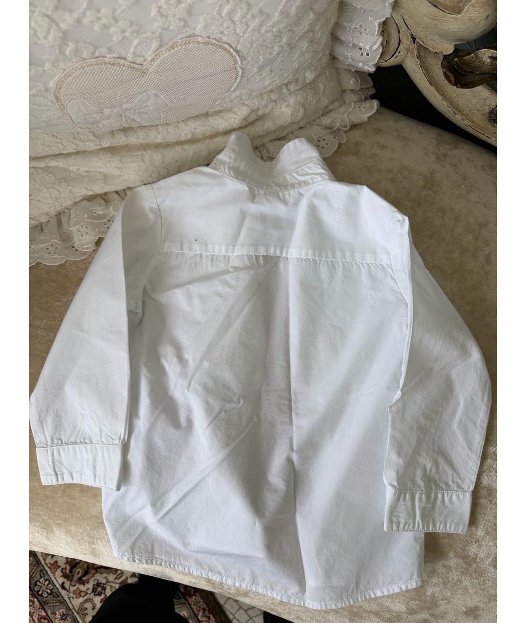 LANVIN Белая хлопковая детская рубашка, фото 2