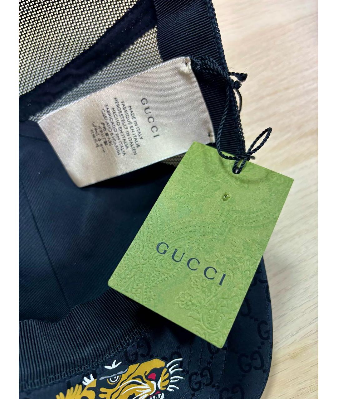 GUCCI Черная хлопковая кепка/бейсболка, фото 6