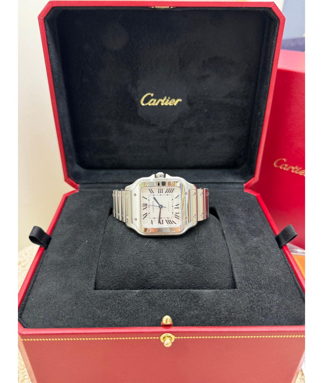 CARTIER Серебряные металлические часы, фото 2