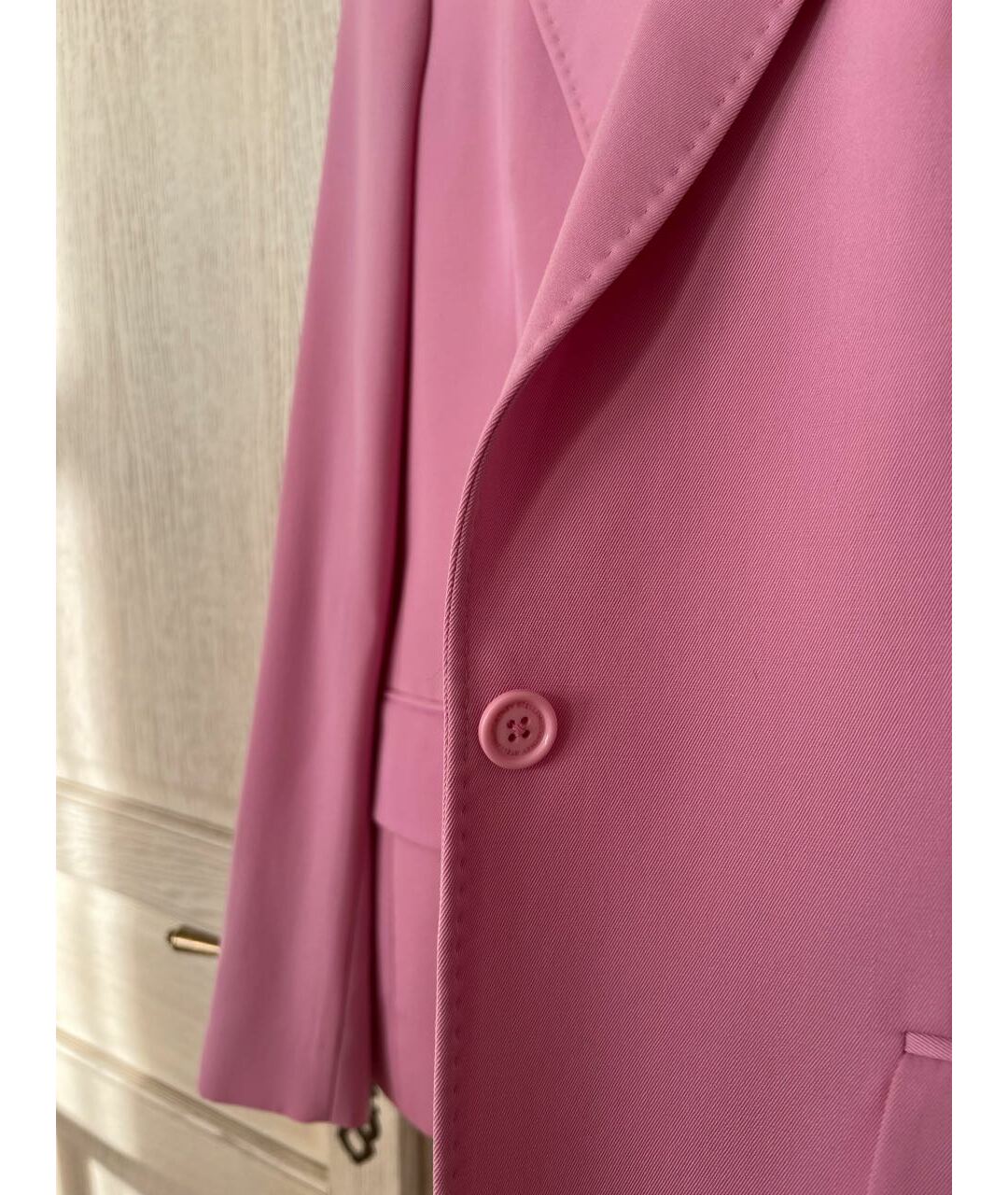 STELLA MCCARTNEY Розовый шерстяной костюм с брюками, фото 4