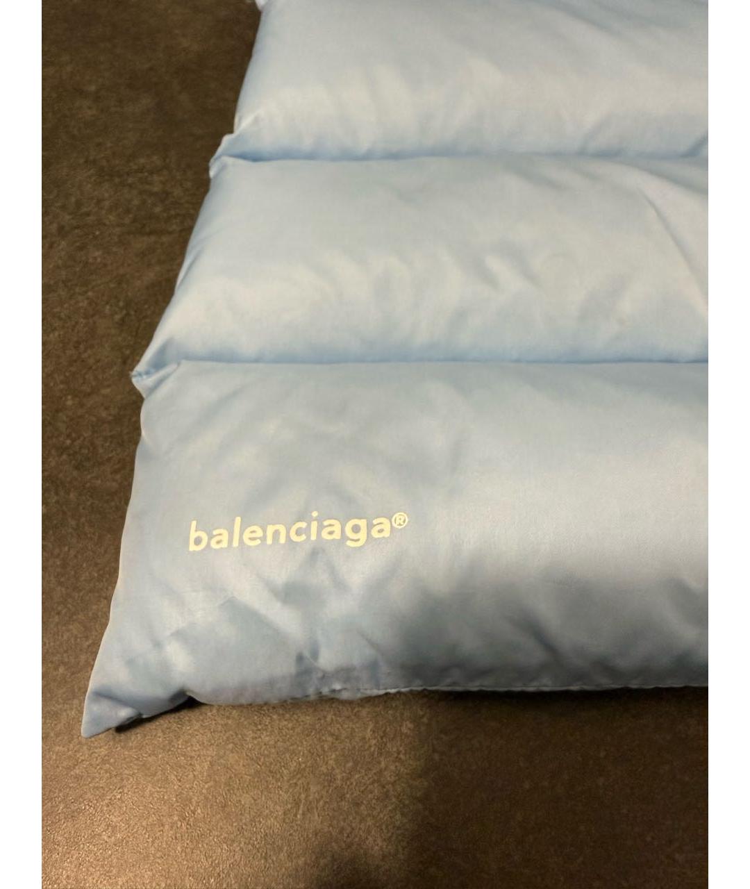 BALENCIAGA Голубой шарф, фото 2