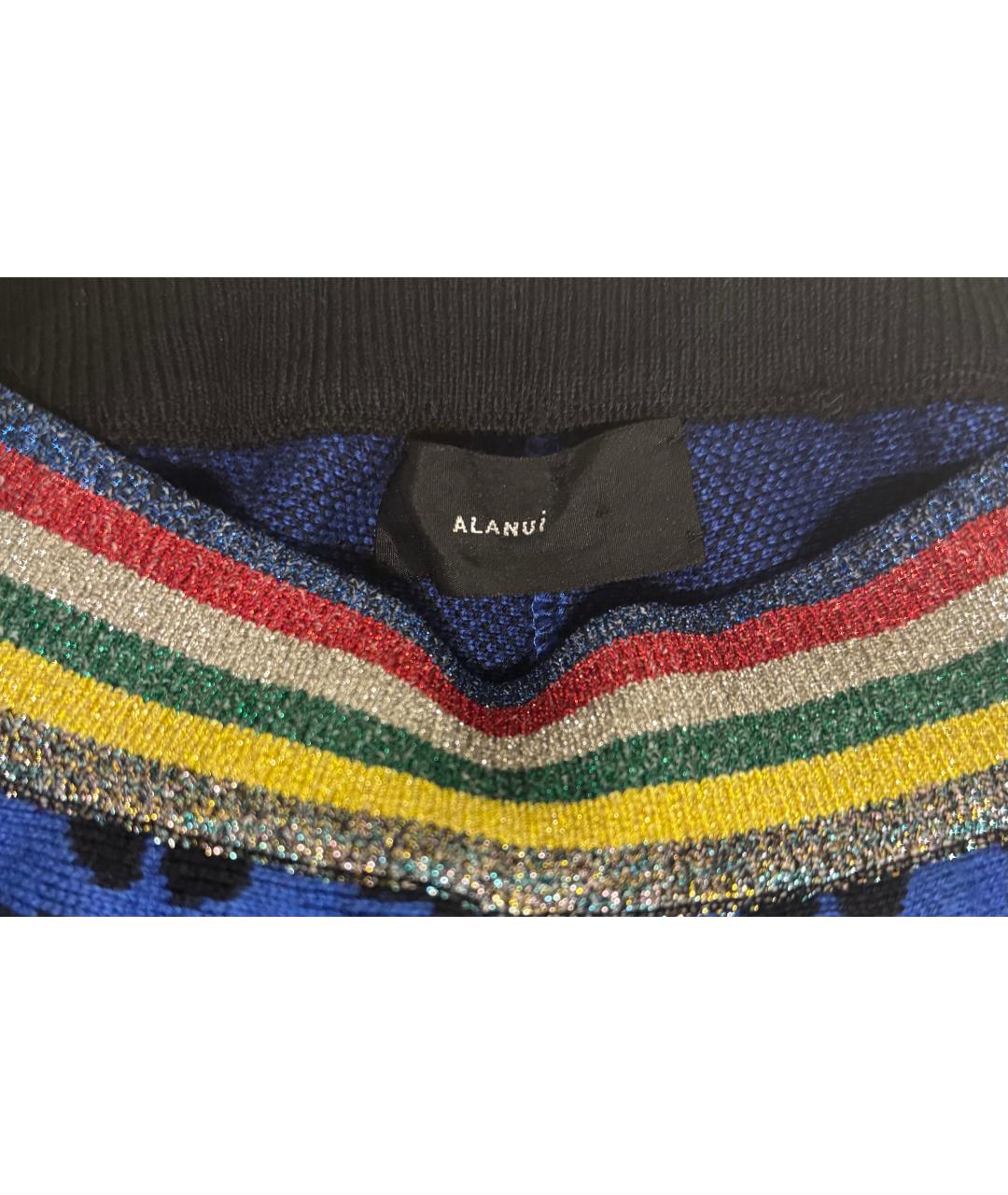 ALANUI Мульти шерстяные прямые брюки, фото 4