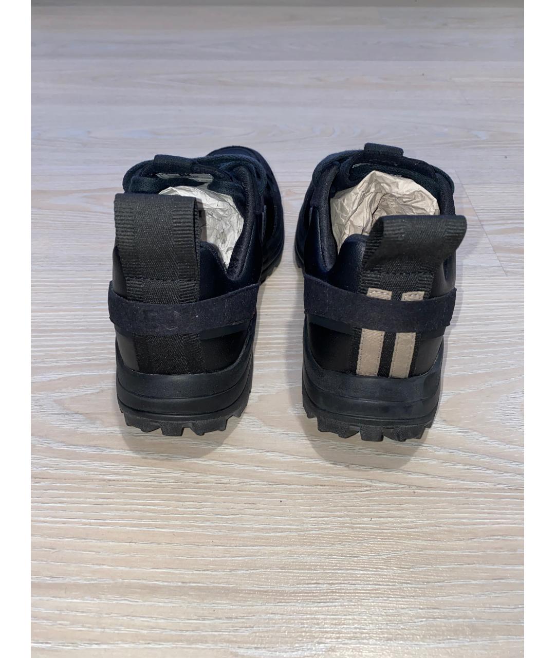 RICK OWENS Черные низкие кроссовки / кеды, фото 4