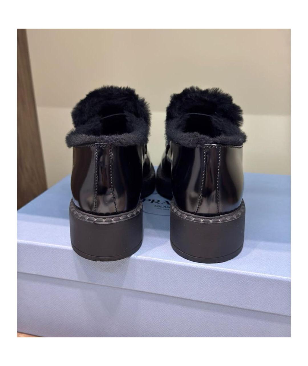 PRADA Черные кожаные лоферы, фото 4