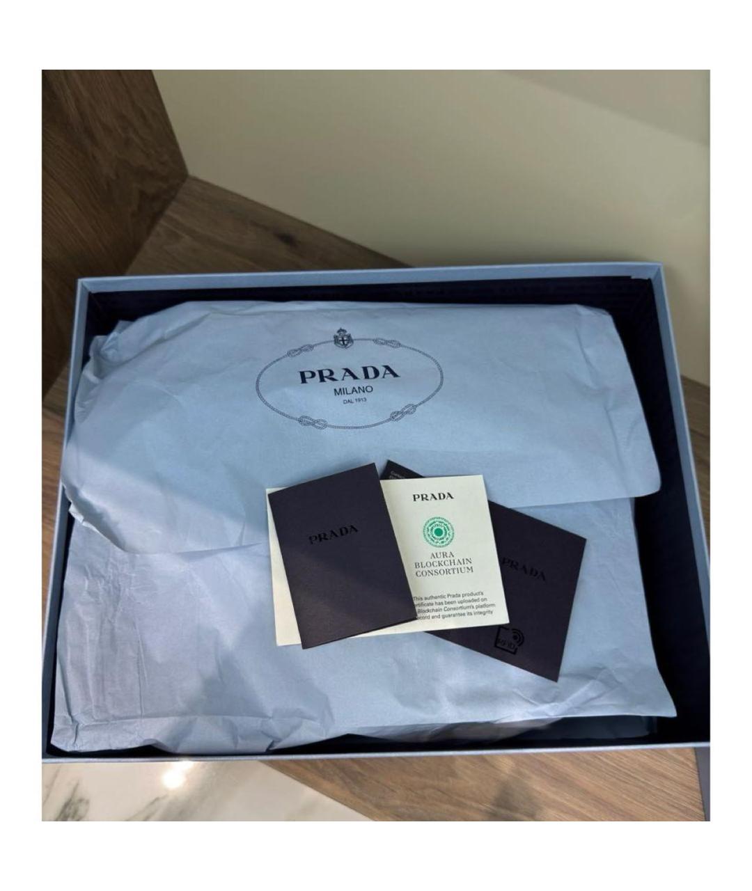 PRADA Черные кожаные лоферы, фото 6