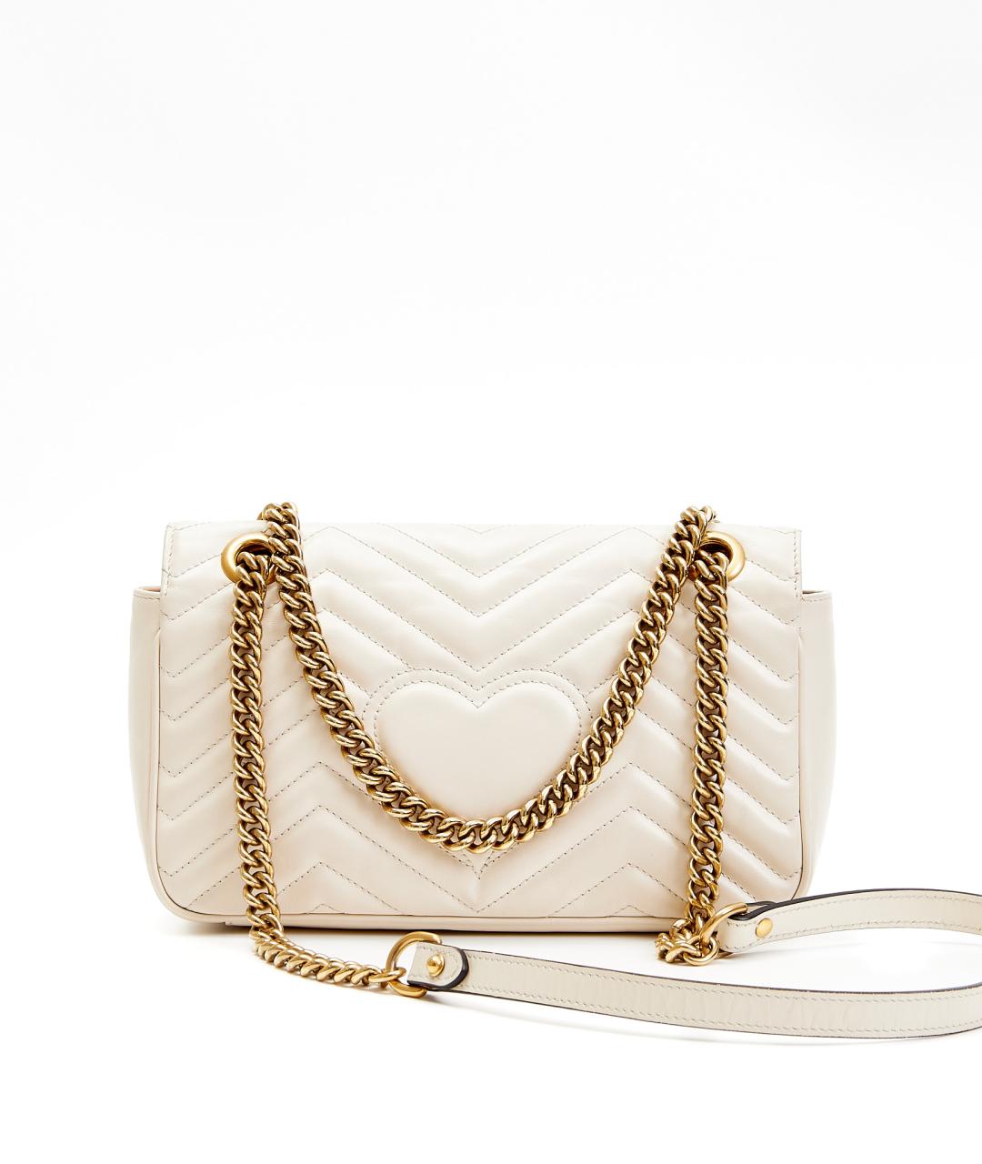GUCCI Бежевая кожаная сумка через плечо, фото 3