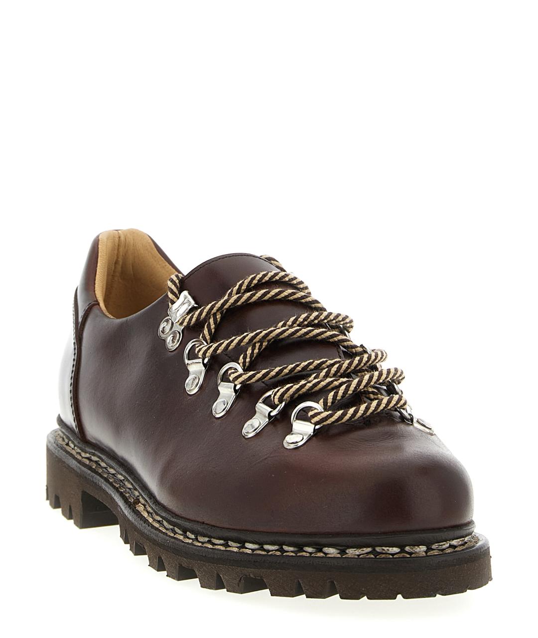 PARABOOT Коричневые кожаные низкие ботинки, фото 2