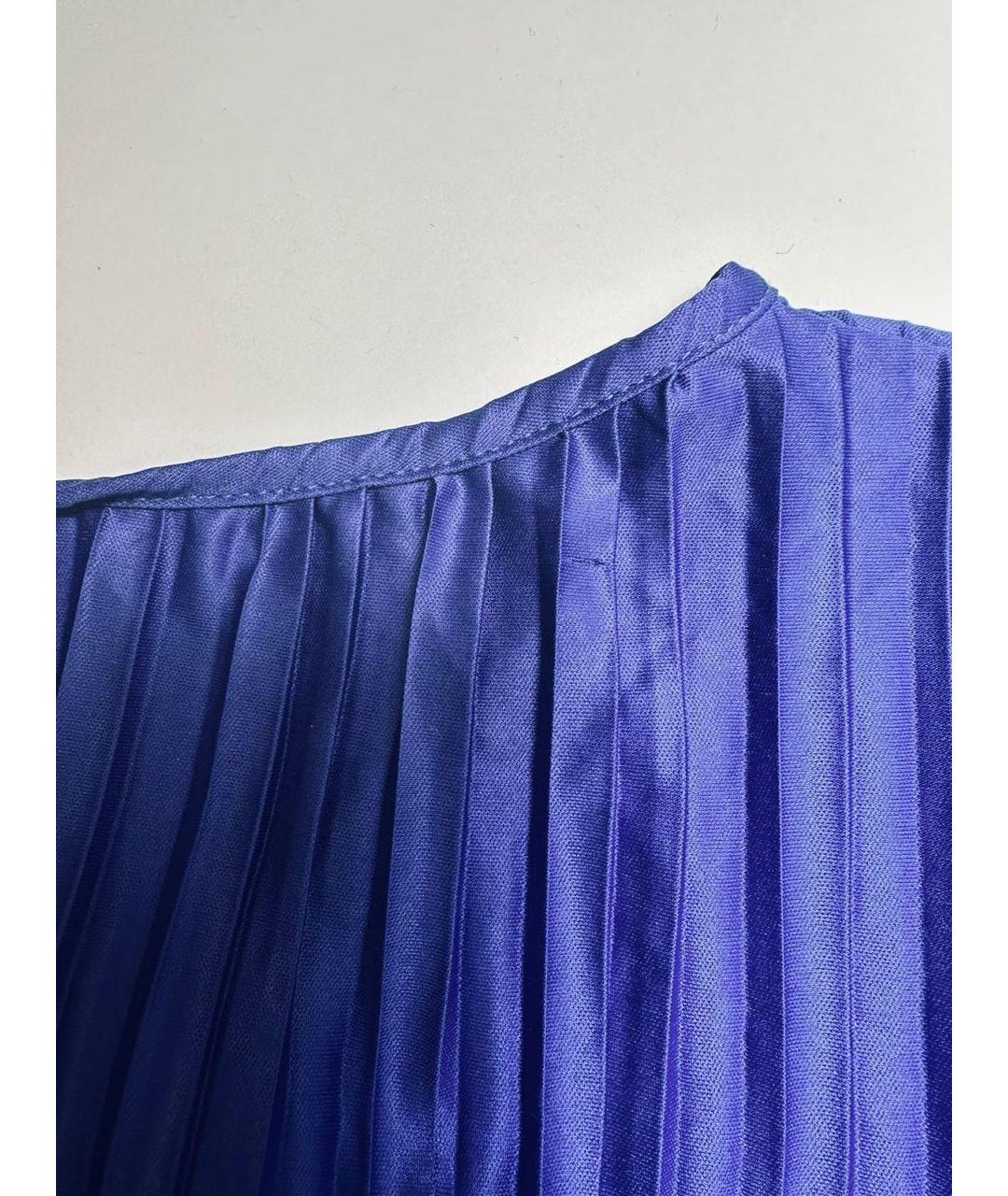 DKNY Синее атласное коктейльное платье, фото 6