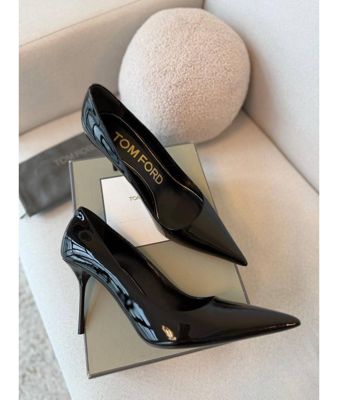 TOM FORD Черные туфли из лакированной кожи, фото 6