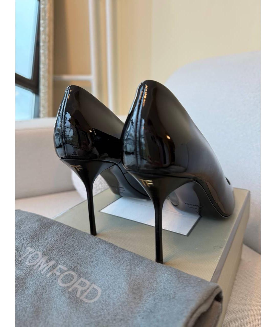 TOM FORD Черные туфли из лакированной кожи, фото 3