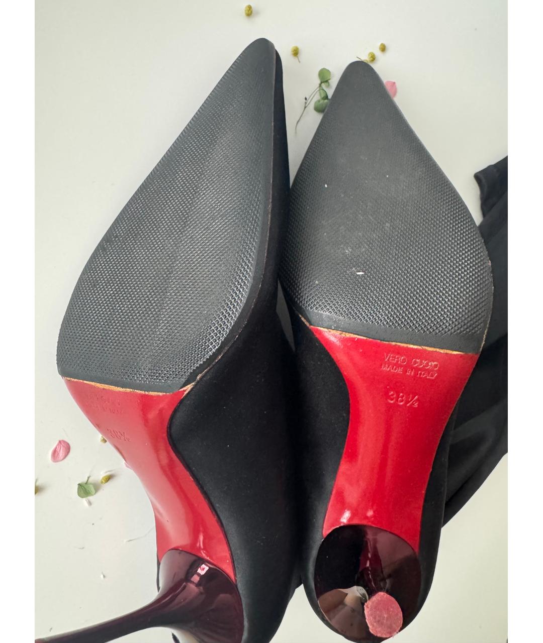 ESCADA Черные текстильные ботфорты, фото 5