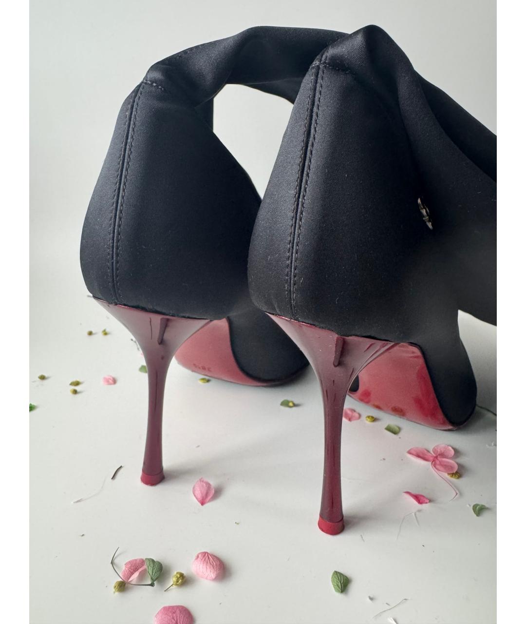 ESCADA Черные текстильные ботфорты, фото 4