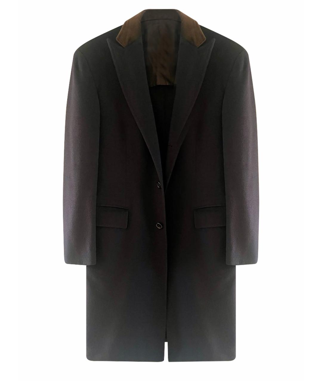 BRIONI Черное кашемировое пальто, фото 1
