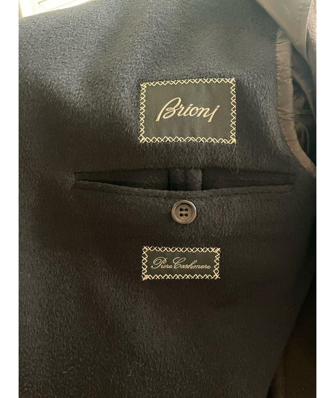 BRIONI Черное кашемировое пальто, фото 3