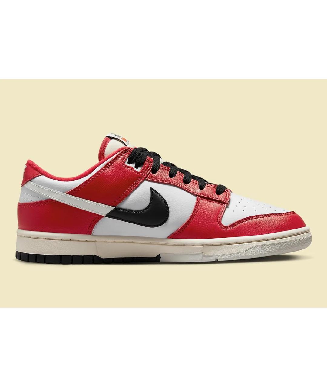NIKE Красные кожаные низкие кроссовки / кеды, фото 2
