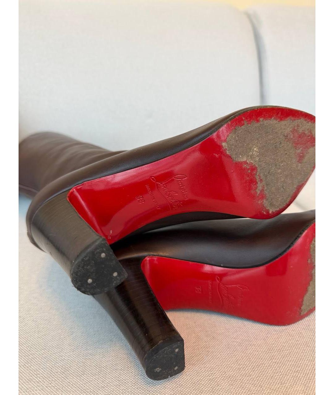 CHRISTIAN LOUBOUTIN Кожаные сапоги, фото 4
