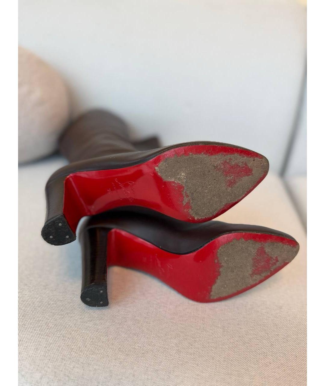 CHRISTIAN LOUBOUTIN Кожаные сапоги, фото 3