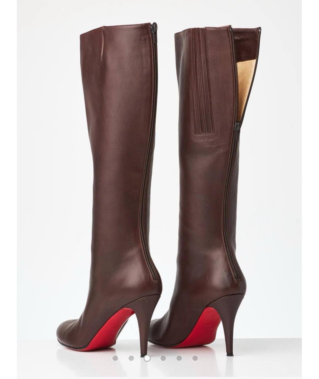CHRISTIAN LOUBOUTIN Кожаные сапоги, фото 7